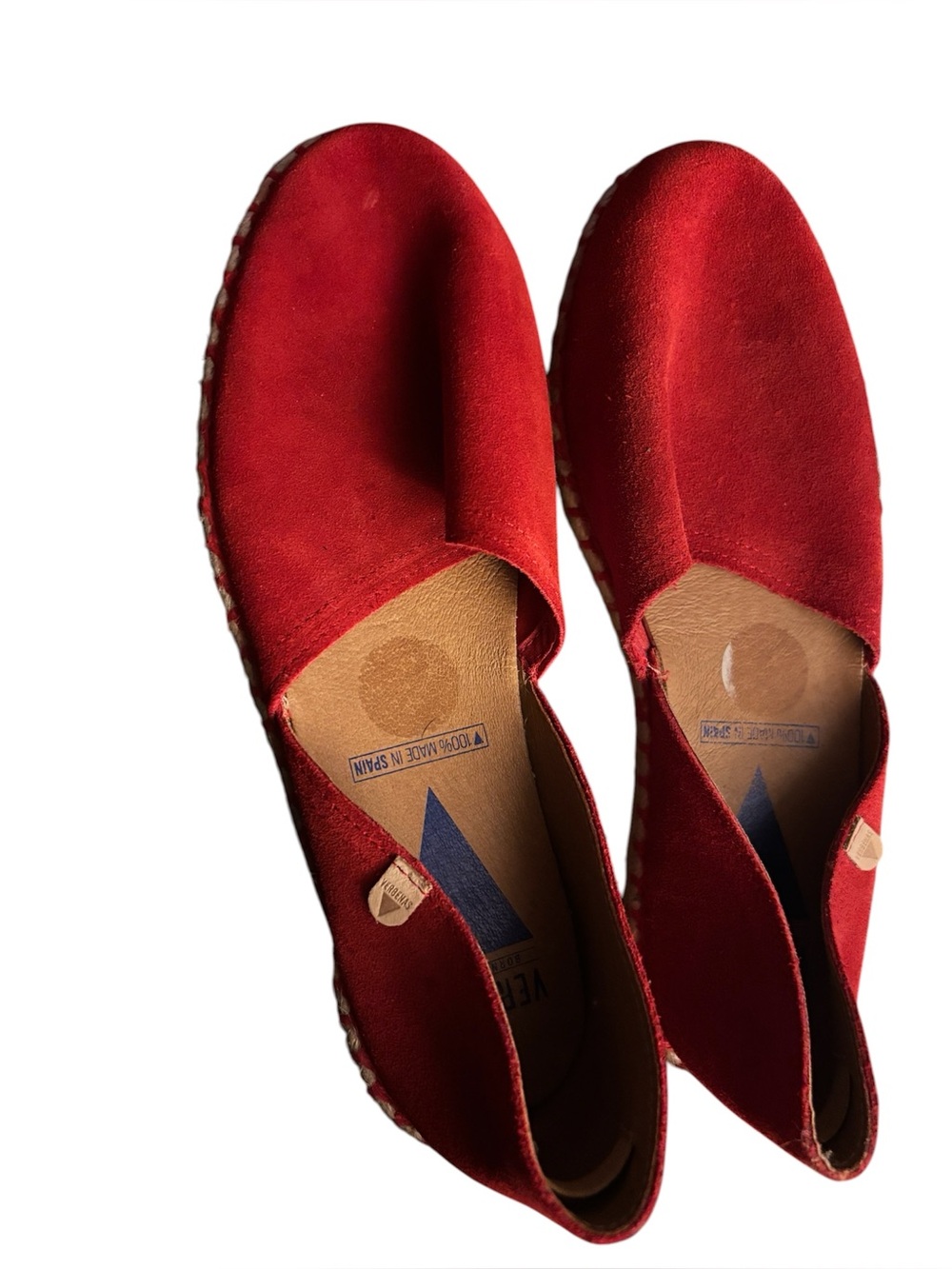 Verbenas Carmen suede espadrille flats size 38